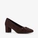 Jana dames pumps met H-leest donkerbruin - Maat 42