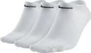 Nike Invisible 3P - Chaussettes de sport - Taille 34-38 - Blanc;Noir