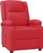 vidaXL Massagestoel kunstleer rood