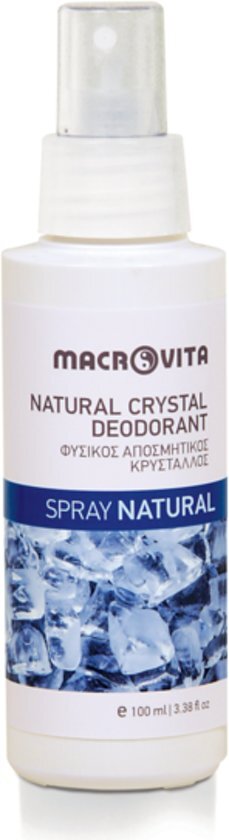 Macrovita Natural Crystal Deodorant Spray Natural - 2 stuks voordeelverpakking Natuurlijke Deodorant Spray