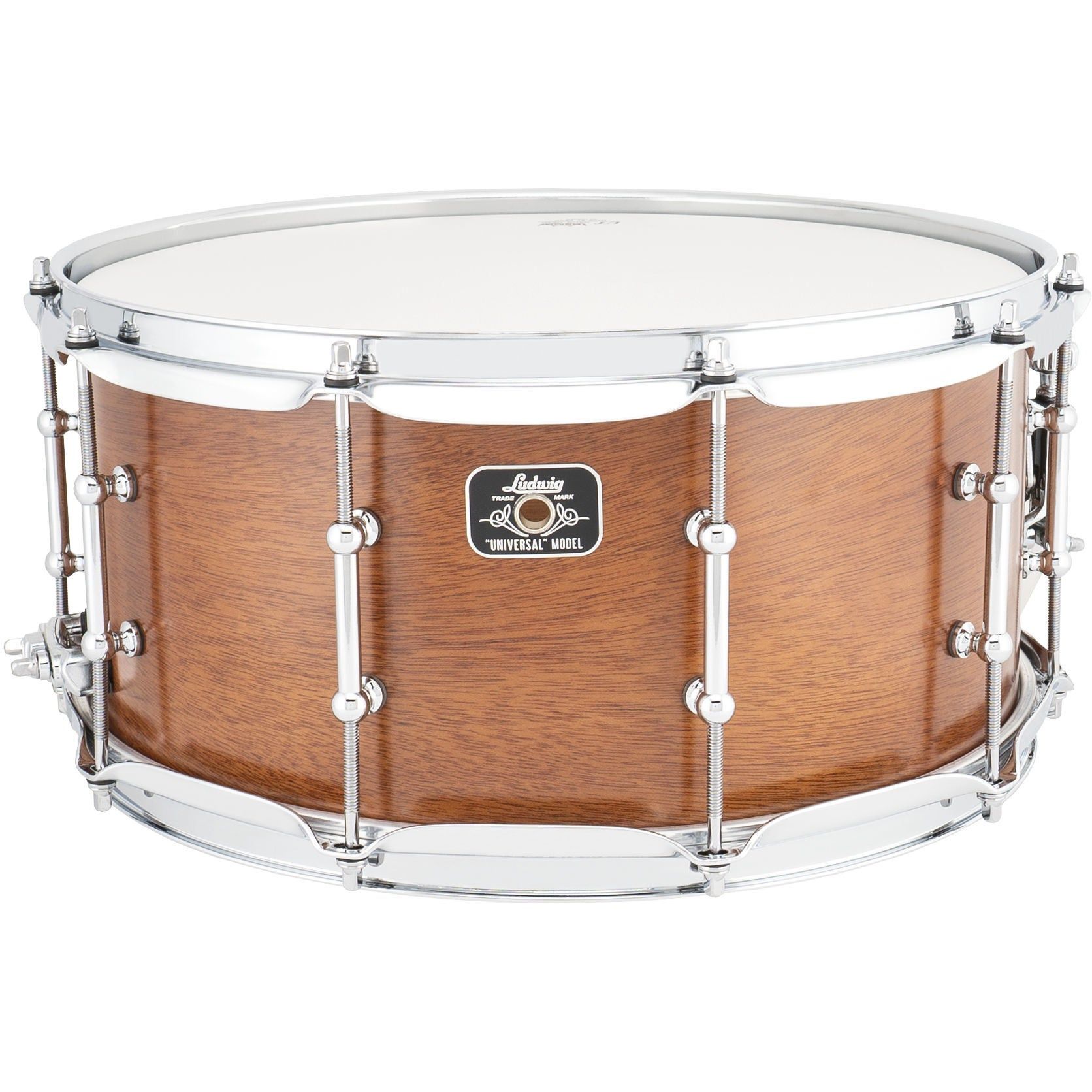 Ludwig LU6514MA Universal Wood Mahogany Snare Drum - 14 x 6.5 inch