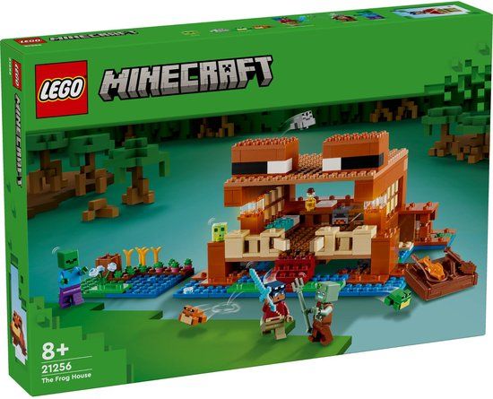 LEGO - Minecraft LEGO Minecraft Het kikkerhuis - 21256 Bouwset - 400 Onderdelen - 8+ Jaar