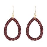 By Jam Gioielli Candy Sweet Jewellery oorbellen bordeauxrood