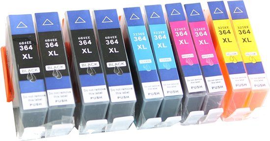ABC Set 10x Huismerk Cartridge voor HP 364XL - Compatibel met Diverse HP DeskJet Modellen