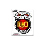 Quattroerre 6037 sticker doodskop N2O, 10 x 12 cm