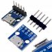Rosfix Aansluiting Micro USB 5 Pin Ingesoldeerd op PCB