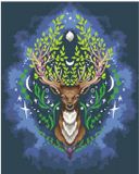 Ravensburger Pixie Cold: Mystic Deer - Schilderen op nummer voor volwassenen