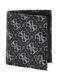GUESS Leren Portemonnee Mito Small Billfold Wallet With Coinpocket Dark Black Zwart