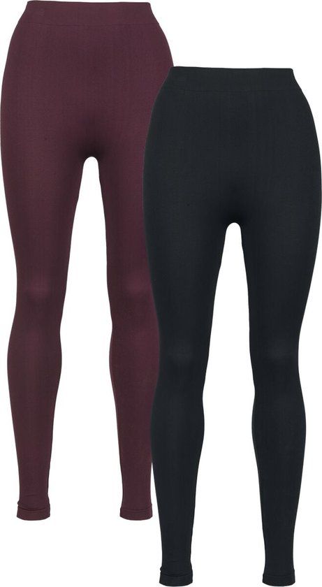 R.E.D. by EMP R.E.D. Rock-Engineered Design 2-pack leggings zwart/paars - Dames - M