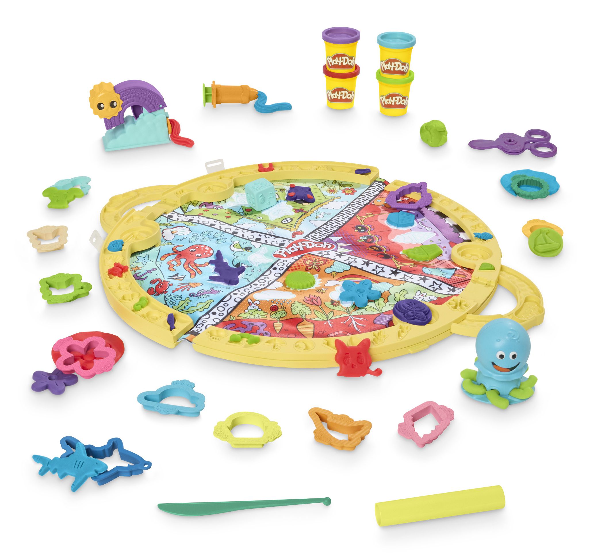 Play-Doh Opvouw en Meeneem Speelmat - Knutselset voor kinderen vanaf 3 jaar