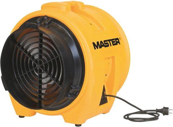 Master Professionele bouwventilator BL8800 - 7800 m³/u - 750W - Metaal - Zwart/Geel