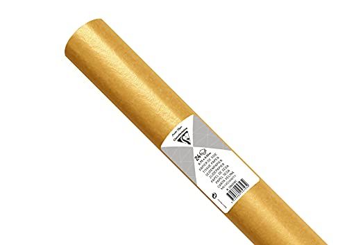 Clairefontaine Maildor Tissue Paper Roll - 24 Sheets - 50 x 75cm - Gold Yellow