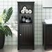 Maison Exclusive - Armoire de salle de bain Berg noire 40x34x110 cm pin massif