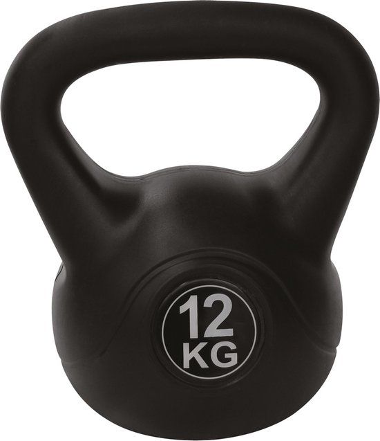 RS Sports Aerobic Kettlebell - 12 kg - Zwart