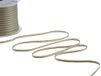 Furlanis - Dubbel satijnen lint, Italiaanse stof - taupe, 3 mm x 50 m