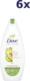 Dove Care by Nature Invigorating Verzorgende Douchegel, met avocado-olie en goudsbloemextract - 6 x 225 ml - Voordeelverpakking