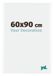 yd. Cadre photo 60x90 cm - Plastique - Blanc Brillant - Bordeaux