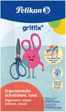Hair Scissors Pelikan Griffix Round Right Handed School Scissors Blue