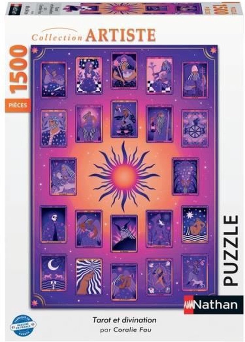 Nathan - Puzzel 1500 stukjes - Tarot en waarzeggerij / Coralie Fau