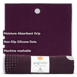 Yogitoes Yogamathanddoek, absorberend, antislip, sneldrogend, microvezel handdoek met antisliptechnologie voor hot yoga, pilates, strand en algemene fitness