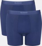 sloggi men EVER Ease Short 2P Heren Onderbroek - Blauw - Maat S