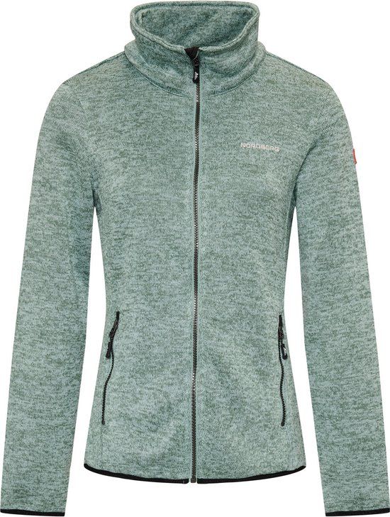 Nordberg Andrea Fleece Vest - Dames - Groen melange - Maat M