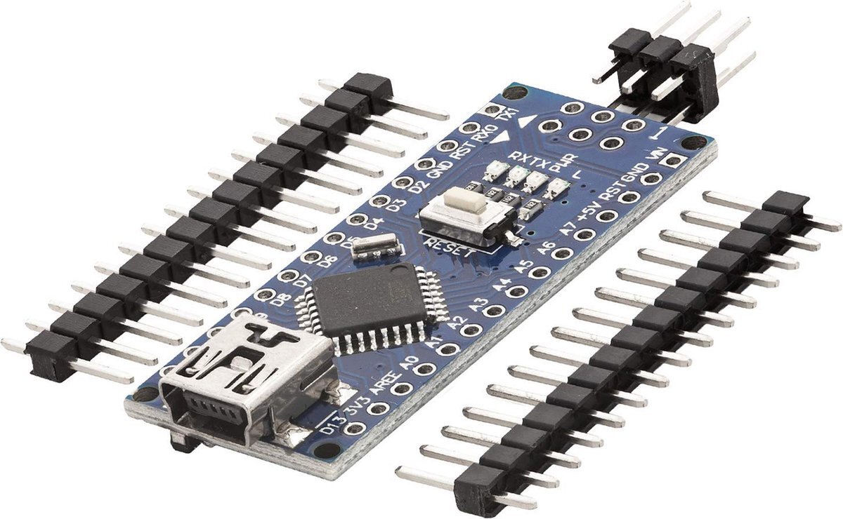 AZ Delivery Nano V3.0 Mini USB Board ATmega328 5V 16MHz CH340 ATmega328P Micro Controller, CH340G vervangt FT232RL, Inclusief E-Book!