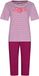 Pastunette - Pyjama - Paradise Pink - Bio Katoen - Wit/Donkerroze - Maat 50
