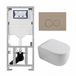 Geberit QeramiQ Dely Swirl Toiletset - Glans Wit