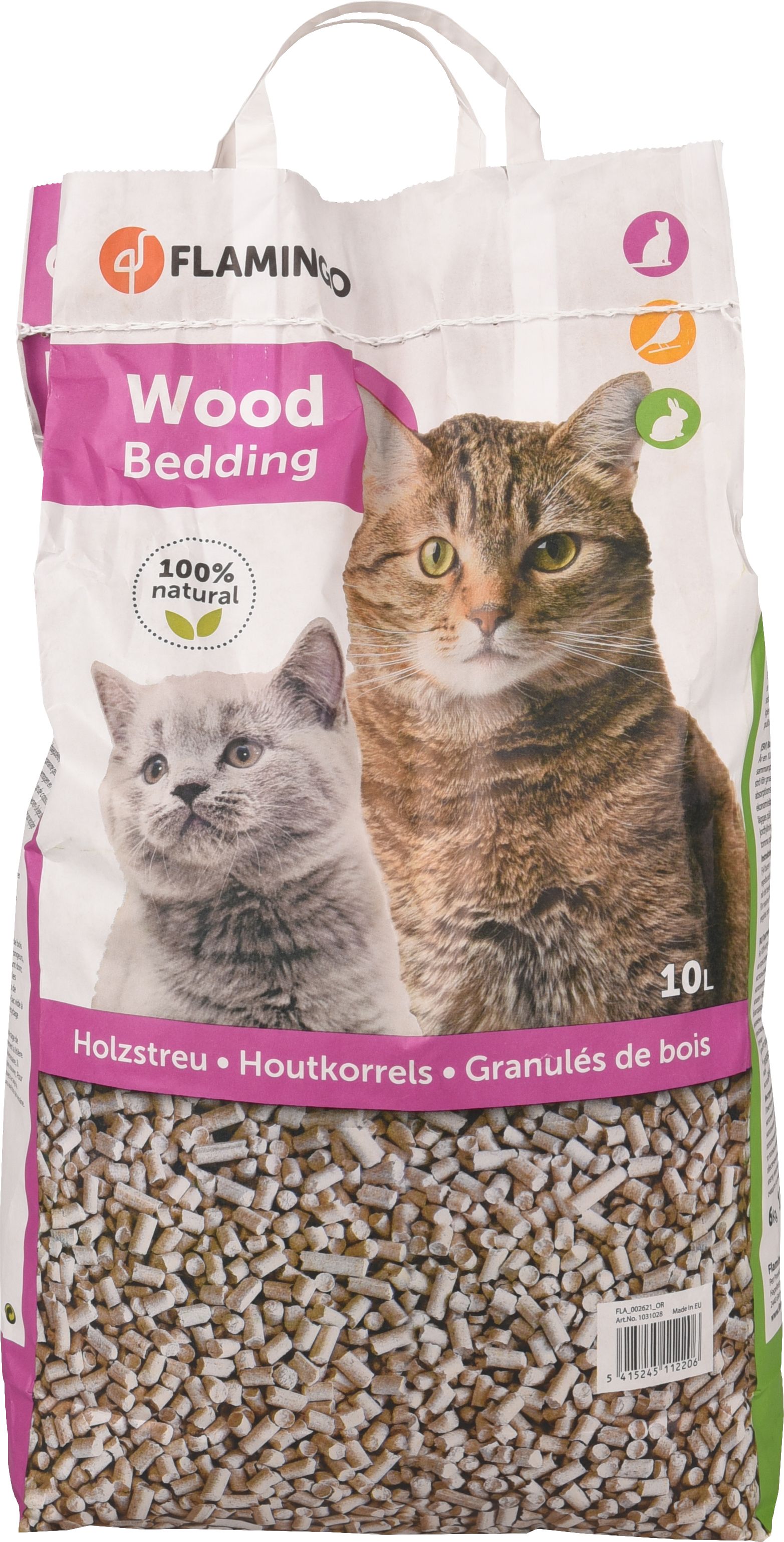 FLAMINGO Houtkorrels 6 Kg - 10 L