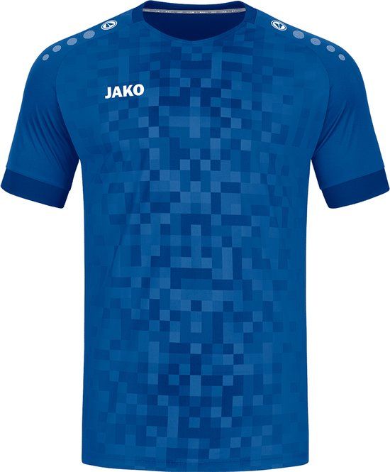 JAKO Pixel Shirt Korte Mouw Kinderen - Sportroyal - Maat 140