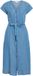 VILA Robe longue VIMAIA Manches courtes Bleu clair Denim Lyocell 36