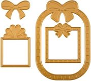 Vaessen Creative Snijmallen en Embossing - Lijsten met Strikjes - 4 st.