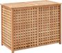 vidaXL Wasmand - 87,5x46x67 - massief - walnotenhout