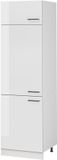 Vicco Hoge kast R-Line, Wit Hoogglans/Wit, 60 cm
