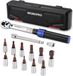 WORKPRO Jeu de clés dynamométriques 1/4" 2-26 Nm 14 pièces