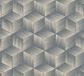 A.S. Création 3D RETRO BEHANG | Grafisch - Blauw Beige