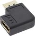 Merkloos DisplayPort 1.4 Adapter Haaks naar Links Zwart