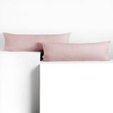 DecoKing Amber-kussenslopen 40 x 145 cm, jersey Coton, rits, violet, 2 pièces