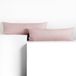 DecoKing Amber-kussenslopen 40 x 145 cm, jersey Coton, rits, violet, 2 pièces