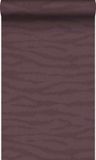 Origin Wallcoverings behang linnen-look golven paars - 50 x 900 cm