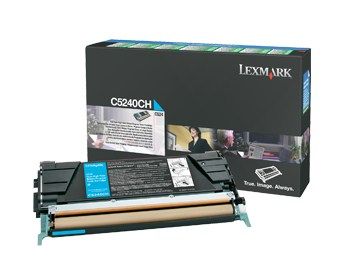 Lexmark C5240CH, Cyaan, Toner cartridge, 5000 pagina's, Compatibel met Lexmark C524, C532, C534