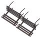 Solidchoice - 2 Pièces Mini Banc de Jardin - Accessoires Miniature Maison de Poupée