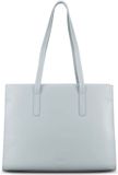 JOST Leren business tas shopper met laptopvak Arva Business Shopper Misty Blue blauwgrijs
