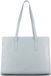 JOST Leren business tas shopper met laptopvak Arva Business Shopper Misty Blue blauwgrijs