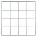Grille 10 x 10 cm maille - Dimensions : 40 x 40 cm