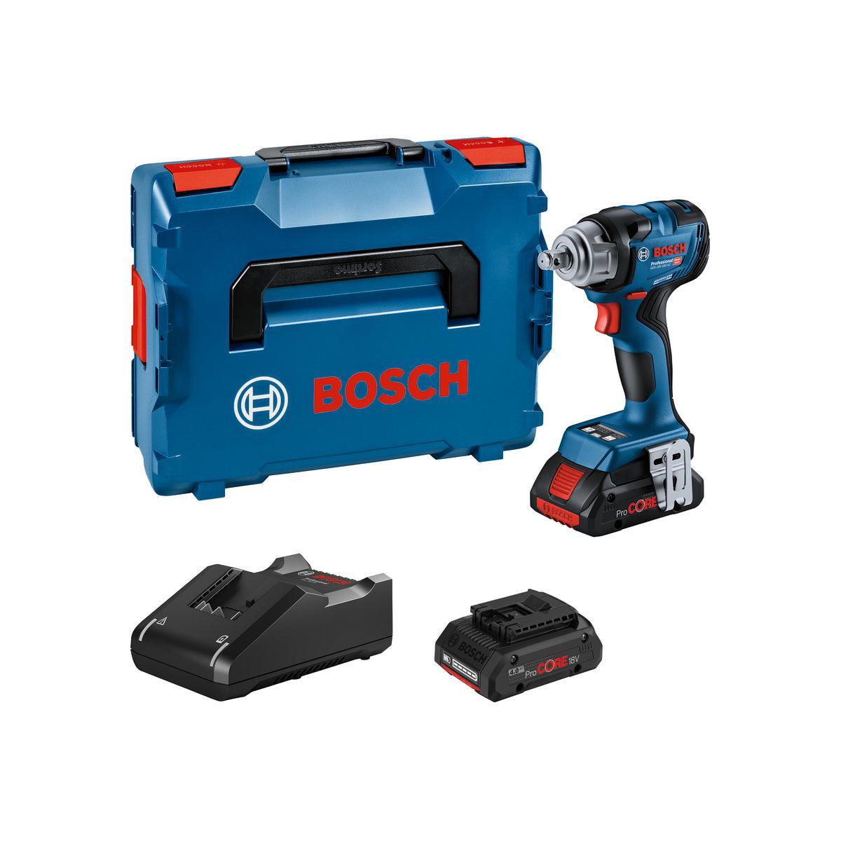Bosch Professional GDS 18V-330 HC Accu Slagmoeraanzetter 18V 4.0Ah in L-Boxx - 06019L5002