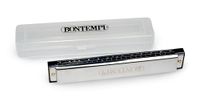 BONTEMPI - Métallique harmonica avec anches en métal, 24 notes, dimensions 180 x 23 x 30 mm