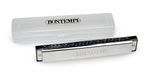 BONTEMPI - Metalen harmonica met stemmen van metaal, 24 noten, afmetingen 180 x 23 x 30 mm