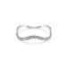 Swarovski Sublima armband, ronde taille, wit, gerhodineerd metaal